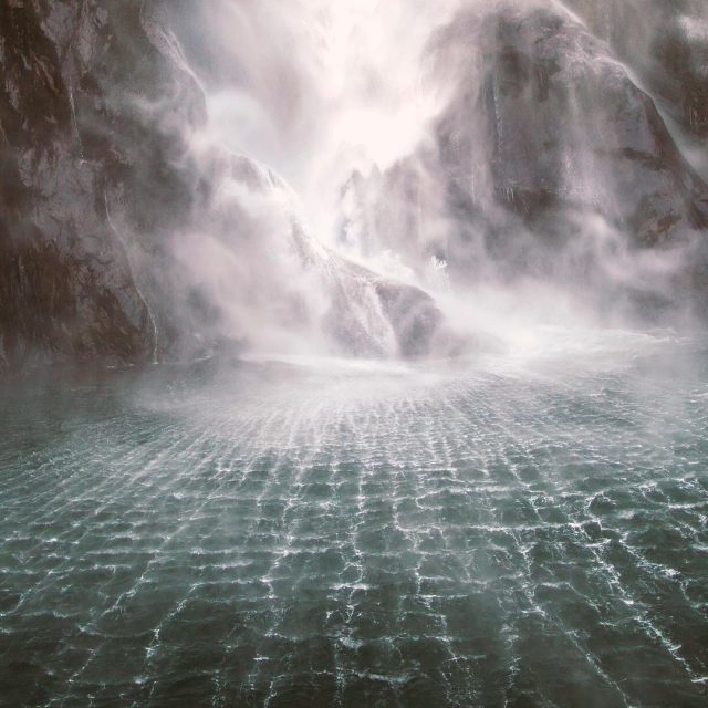 Milford Sound waterfall